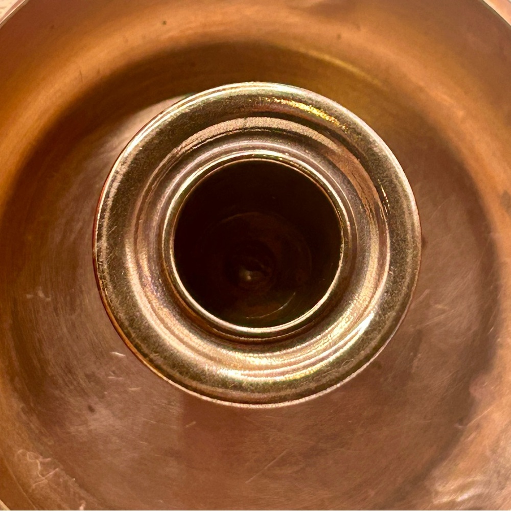 SET OF 2 Coppercraft Guild Mid Century Modern Copper Taper Candleholders MCM - Picture 4 of 5